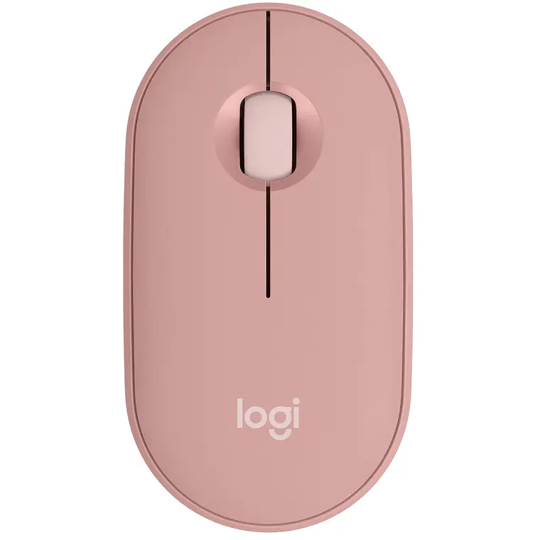 Mouse Logitech Óptico Pebble 2 M350s ( Inalámbrico, RF + Bluetooth, 4000DPI, Rosa) 1
