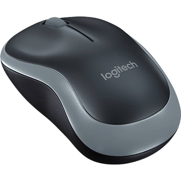 Mouse Inalámbrico Logitech M185 (Optico,  3 botones, inalámbrico, 2.4 GHz, receptor inalámbrico USB, gris vencejo) 1