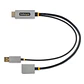 Adaptador HDMI A Macho - DisplayPort Hembra, Negro/Gris - Miniatura 5