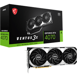 Tarjeta De Video MSI GeForce RTX 4070 Super Ventus 3X OC, 12GB, GDDR6X, PCI-e 4.0