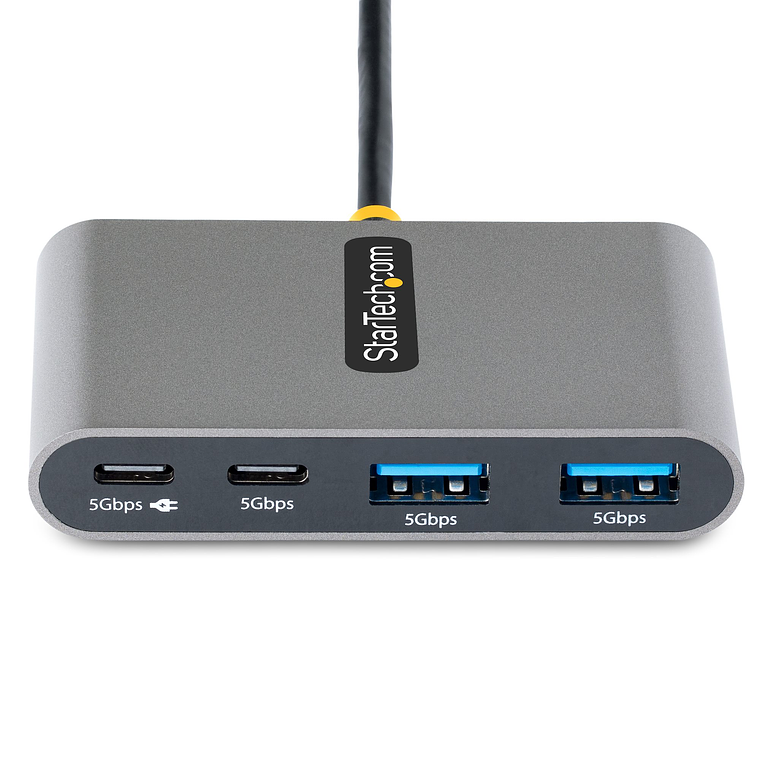 Hub USB-C de 4 puertos con transferencia de suministro de energía de 100 W - 2x USB-A + 2x USB-C - USB 3.0 de 5 Gbps 3