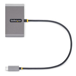 Hub USB-C de 4 puertos con transferencia de suministro de energía de 100 W - 2x USB-A + 2x USB-C - USB 3.0 de 5 Gbps