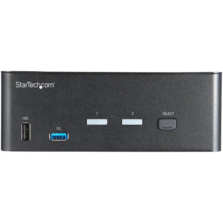 Switch 2 puertos Conmutador KVM HDMI 2.0 4K para 2 Monitores - Vídeo de 4K y 60Hz Ultra HD - HDR 2