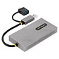 Adaptador USB A/C Macho - 2x HDMI Hembra, Gris - Miniatura 4