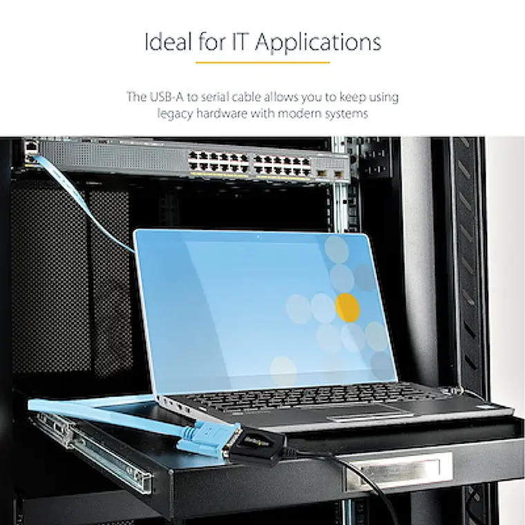 Cable de 91cm USB a Serie con Retención de Puerto COM, Conversor DB9 RS232 Macho a USB 4