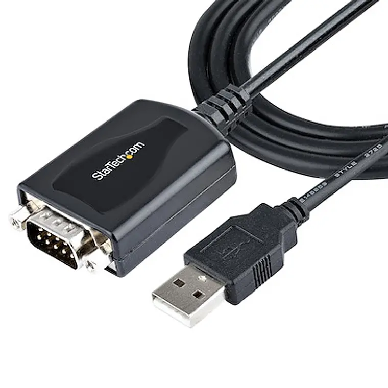 Cable de 91cm USB a Serie con Retención de Puerto COM, Conversor DB9 RS232 Macho a USB 1
