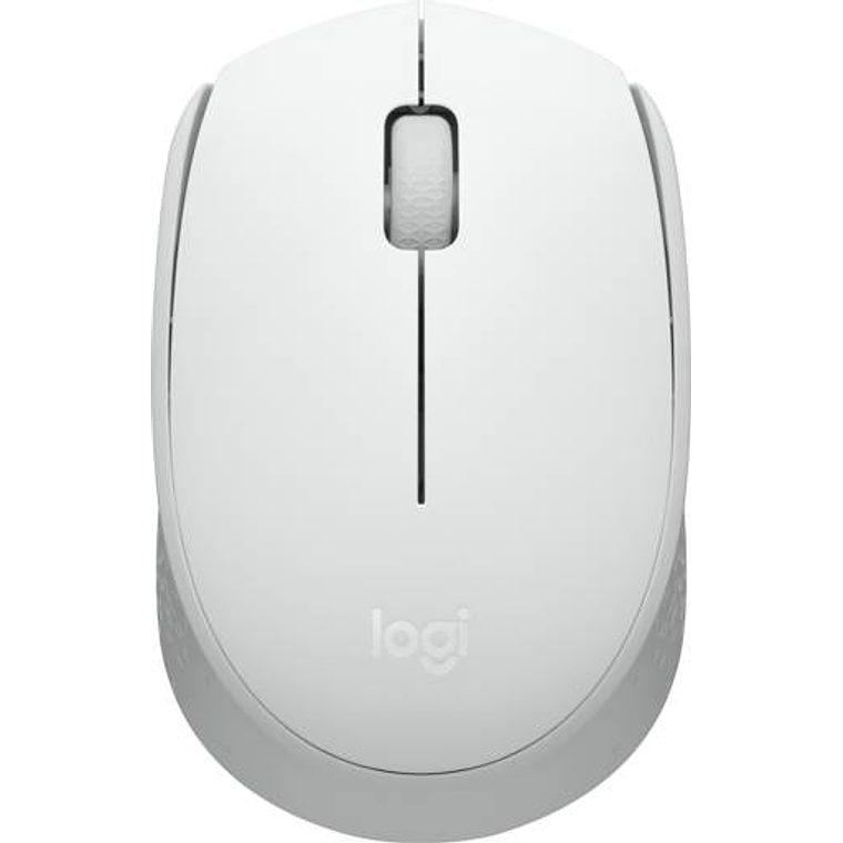 Mouse Inalámbrico Logitech M170 (Ambidiestro, óptico,  3 botones, inalámbrico, 2.4 GHz, receptor inalámbrico USB, blanco hueso) 1