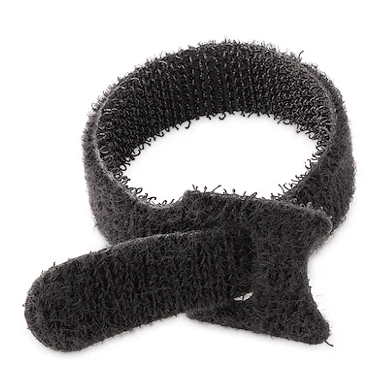 Bridas para cables con gancho y bucle de 6 pulgadas (Paquete de 50,  Negro, Correas para cables reutilizables) 2