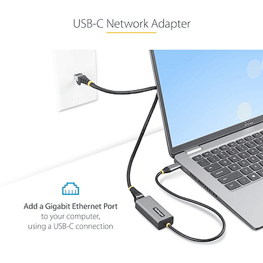 Adaptador USB-C a Ethernet - Adaptador USB 3.0 de Red Ethernet Gigabit 10/100/1000 Mbps