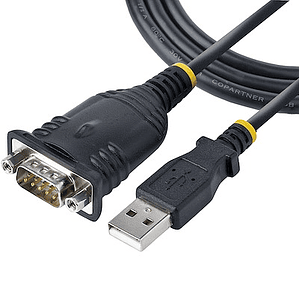 Cable de 1m USB a Serie, Conversor DB9 Macho RS232 a USB