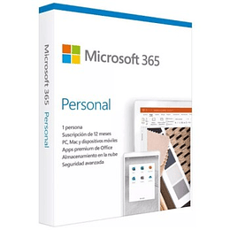 Descargable, Microsoft 365 Suscripción 1 Año, 1 Persona, Windows/MacOS Ingles Latin America