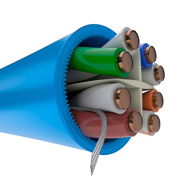 Nexxt Solutions Infrastructure - Bulk cable - UTP - 305 m RJ-45 - Blue - Enterprise Cat6 LSZH 2