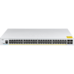 Switch 48 puertos Cisco Catalyst 1000-48T-4G-L - Conmutador - Gestionado+ 4 x Gigabit SFP (enlace ascendente) 