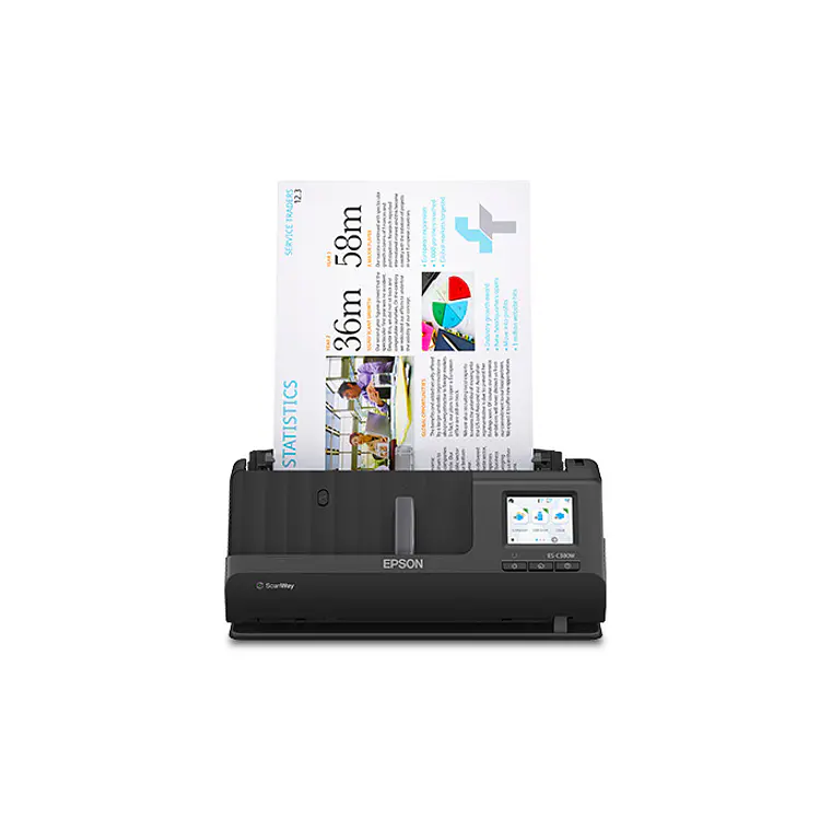 Escaner Epson WorkForce ES-C380W | USB 2.0 / Wi-Fi con Pantalla Táctil 3
