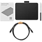Tablet Wacom One Small - Digitalizador (9.5 x 15.2cm, cableado USB-C) Bluetooth 5.1 - Miniatura 4