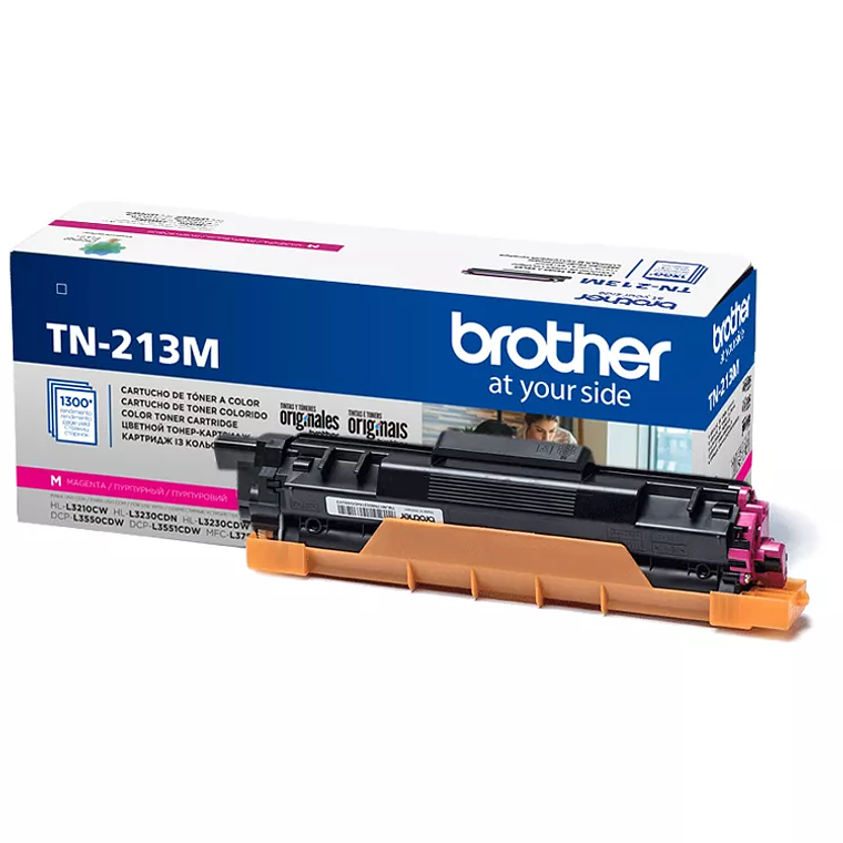 Cartucho de toner Brother TN213M color Magenta 1