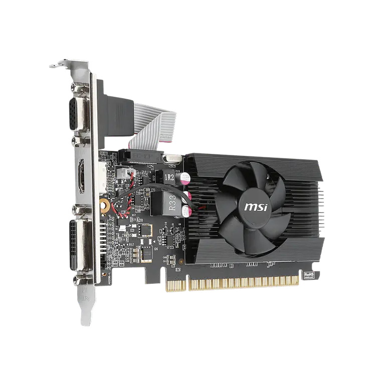 Tarjeta de Video MSI Nvidia GT 710 2GD3 2GB 64-Bit DDR3 PCI Express 2.0 Low Profile 2