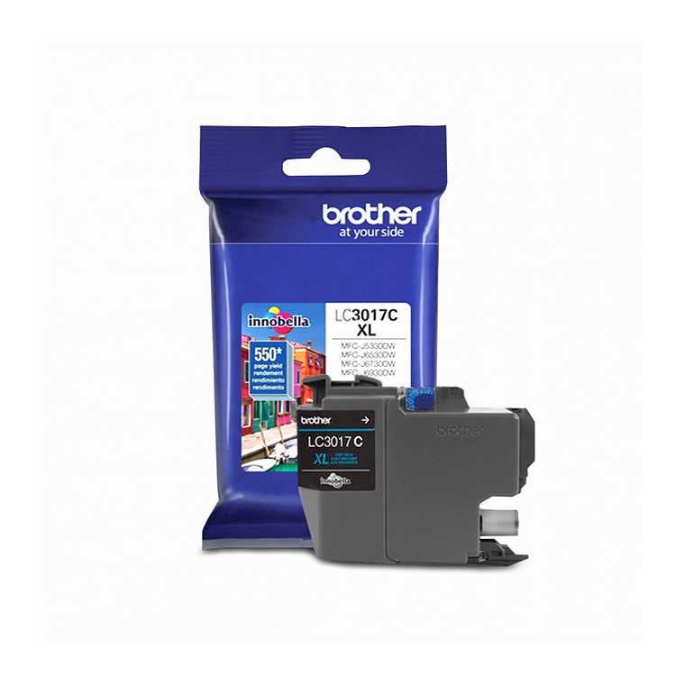 Cartucho de tinta Brother LC3017C XL color cián 1