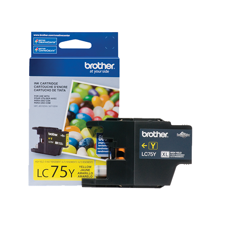 Cartucho de Tinta Brother LC75Y color Amarillo 1