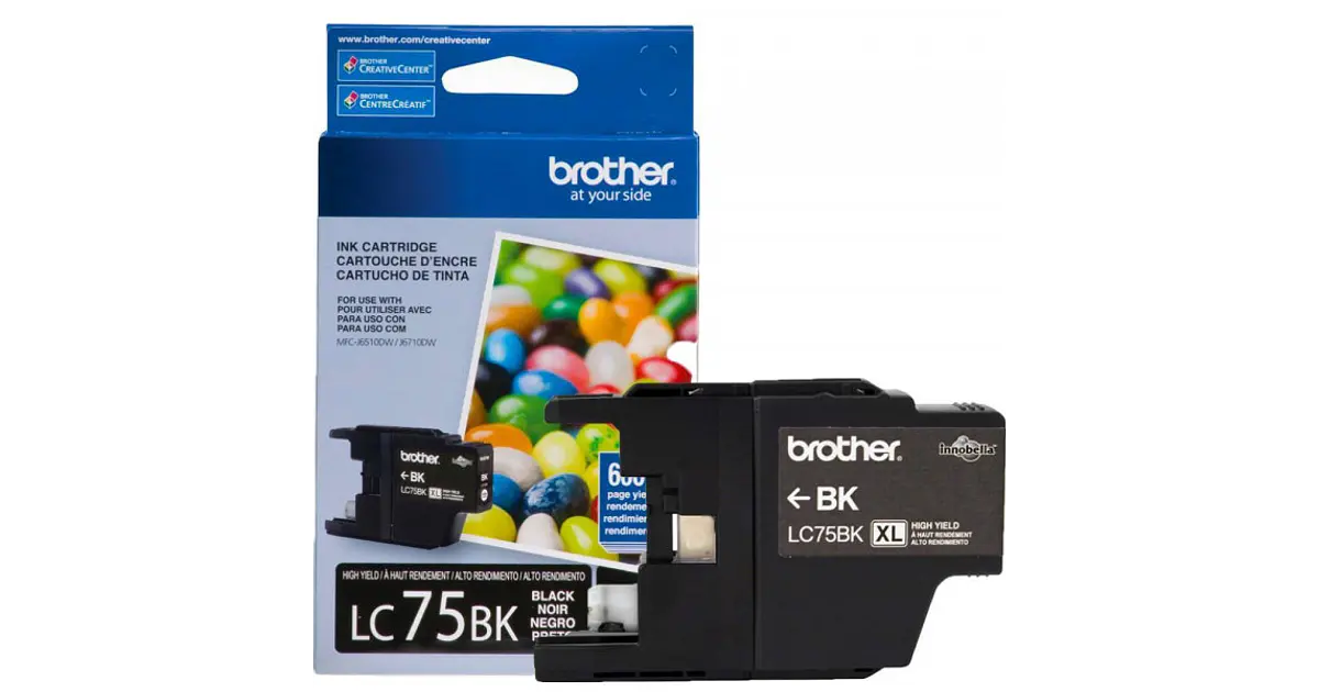 Cartucho de Tinta Brother LC75BK color Negro