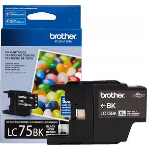 Cartucho de Tinta Brother LC75BK color Negro