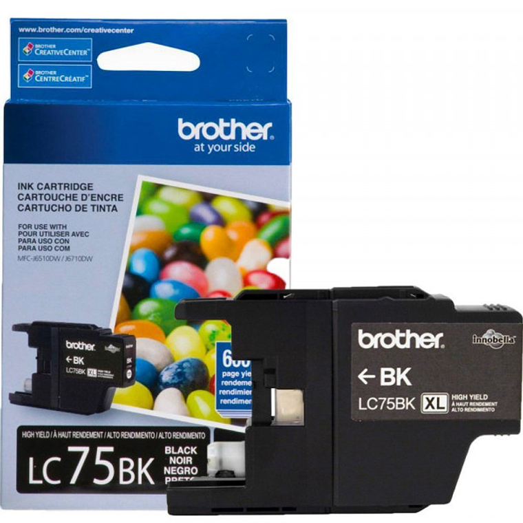 Cartucho de Tinta Brother LC75BK color Negro 1
