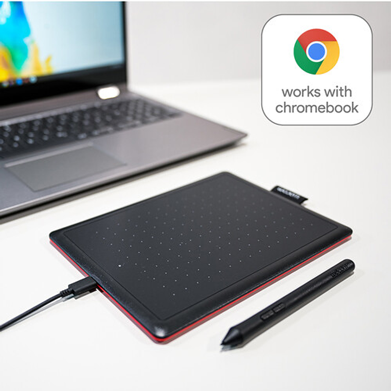 Tableta gráfica Wacom CTL472K1A, USB. Color Negro 4