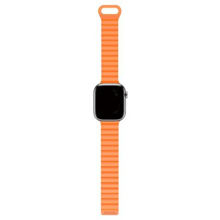Banda para Apple Watch 40/41 mm de Silicona Tracción Magnética Loop Decoded naranja 2