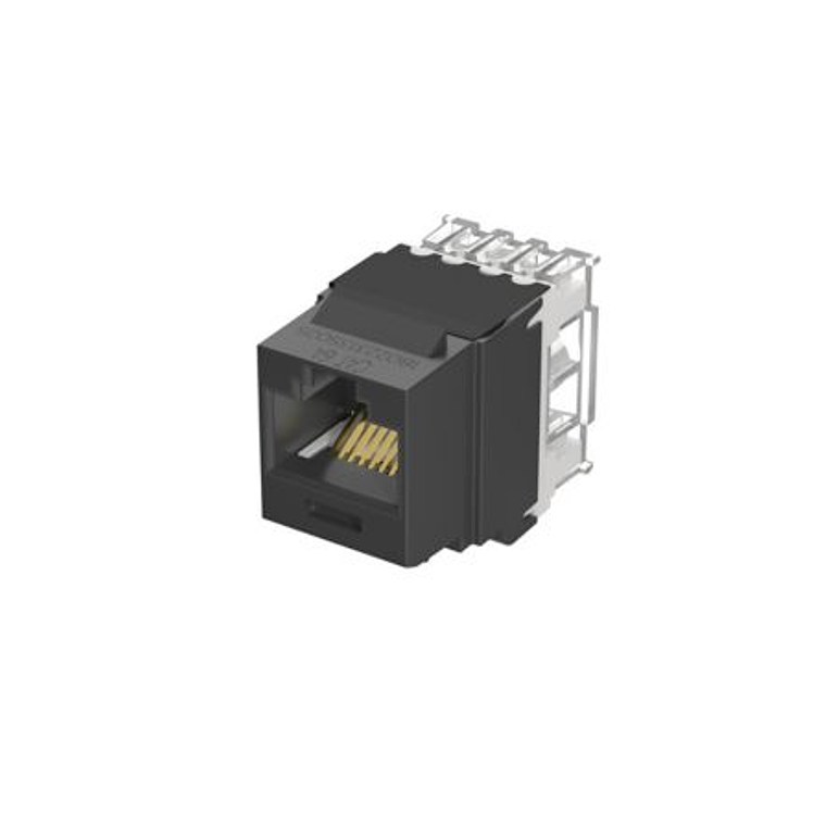 Módulo de conector jack ponchado Keystone UTP RJ45 Cat 6A, BL 1