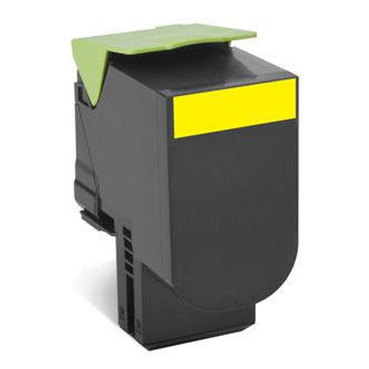 Cartucho de Toner Lexmark 808HY (Color amarillo)  1