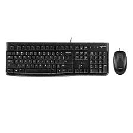 Kit Teclado y Mouse Logitech MK120, USB Plug and Play