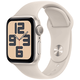 Apple Watch SE GPS aluminio blanco estrella 40mm Correa deportiva blanco estrella talla M/L