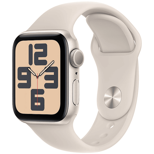 Apple Watch SE GPS aluminio blanco estrella 40mm Correa deportiva blanco estrella talla M/L