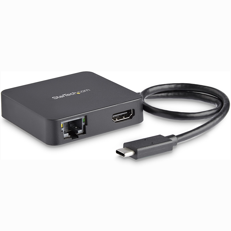 Adaptador Multipuertos USB Tipo C para Notebook - Docking Station USB-C con Red HDMI 4K y USB-A 1
