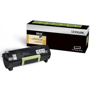 Cartucho de Toner 504X Lexmark Negro (50F4X00)