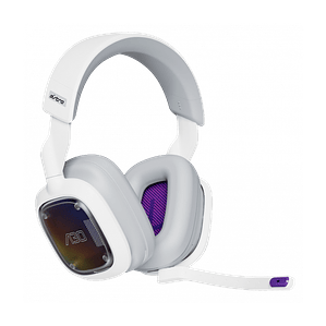 Audífonos Gamer Astro A30 (LightSpeed Dongle USB, X-BOX, Blanco/Púrpura)