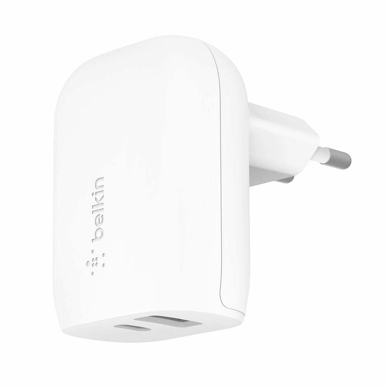 Cargador de pared 37W USB-C + USB-A Belkin Blanco 1