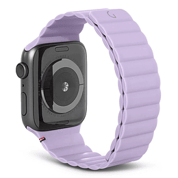 Brazalete para Apple Watch 40/41 mm de Silicona Tracción Magnética Loop Decoded lavanda
