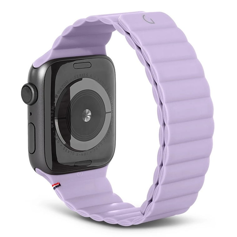 Brazalete para Apple Watch 40/41 mm de Silicona Tracción Magnética Loop Decoded lavanda 1