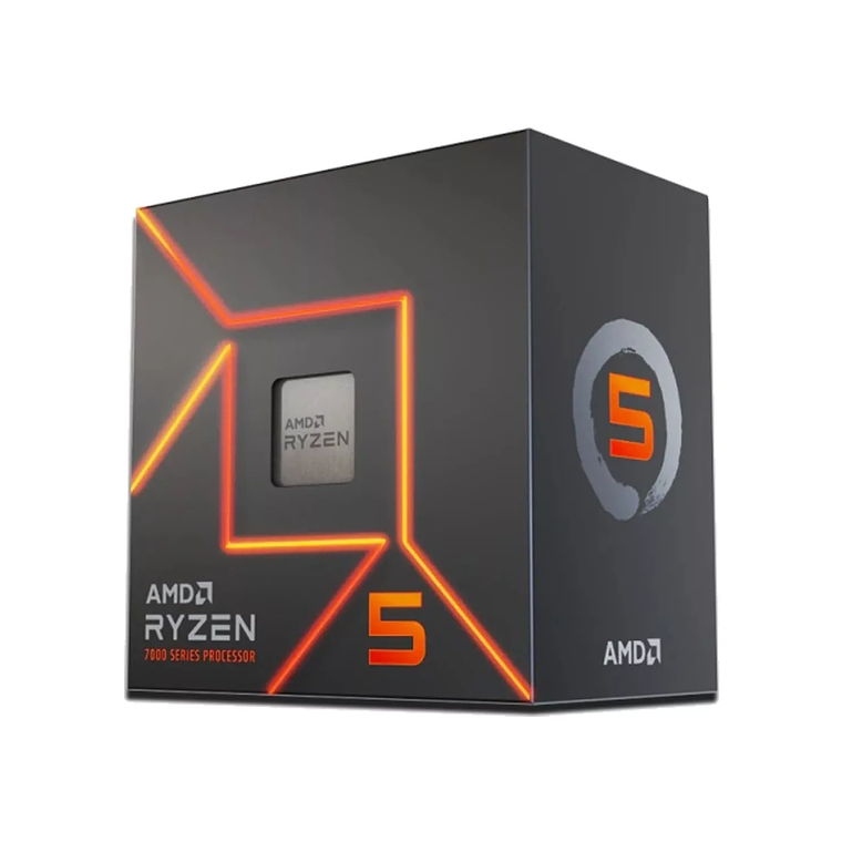 Procesador AMD Ryzen 5 7600 | 3.8 GHz (hasta 5.1 GHz), Socket AM5, Caché 32MB, 6 Núcleos, 65W 1