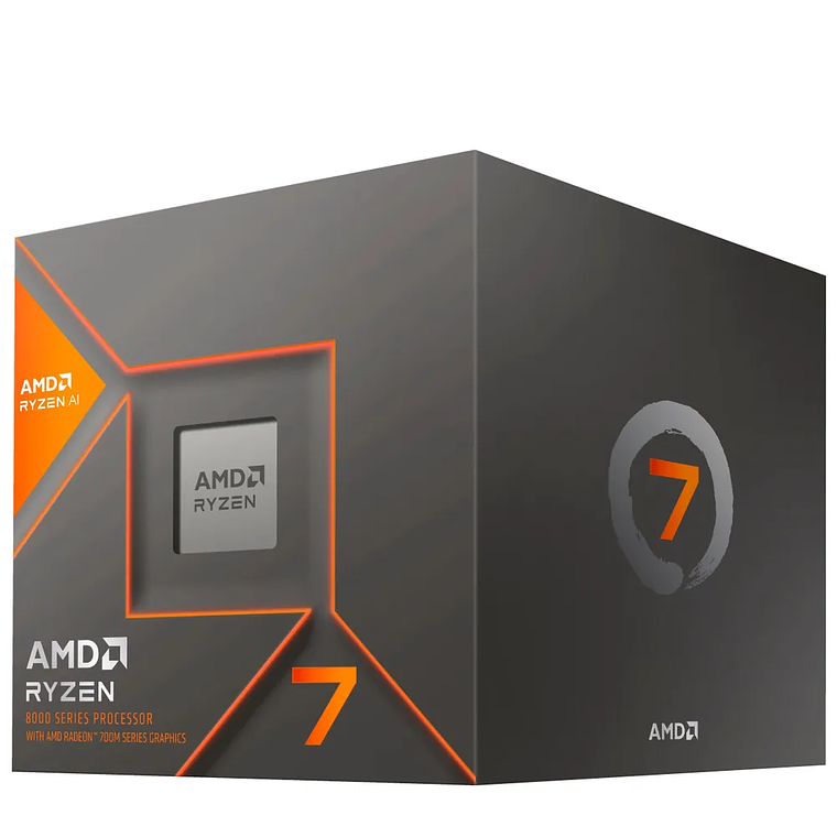 Procesador AMD Ryzen 7 7700 | 3.8 GHz (hasta 5.3 GHz), Socket AM5, Caché 32MB, 8 Núcleos, 65W 1