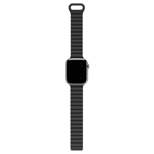 Brazalete para Apple Watch 40/41 mm de Silicona Tracción Magnética Loop Decoded negra