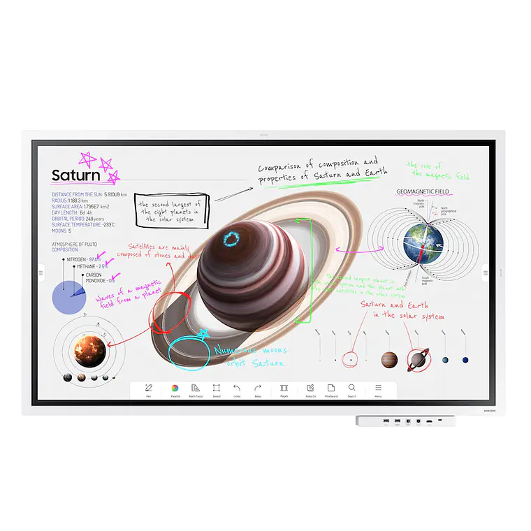 Monitor 65“ 4K Touch interactiva Samsung Flip LH65WM Series UHD 1