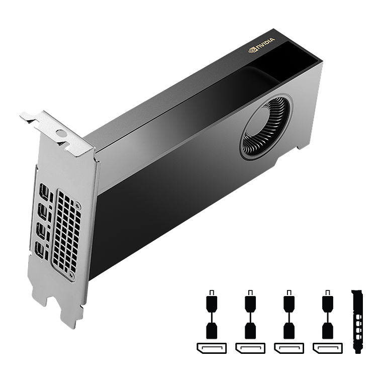 Tarjeta de Video PNY NVIDIA RTX A2000 16GB GDDR6 SDRAM - Mini DisplayPort 5