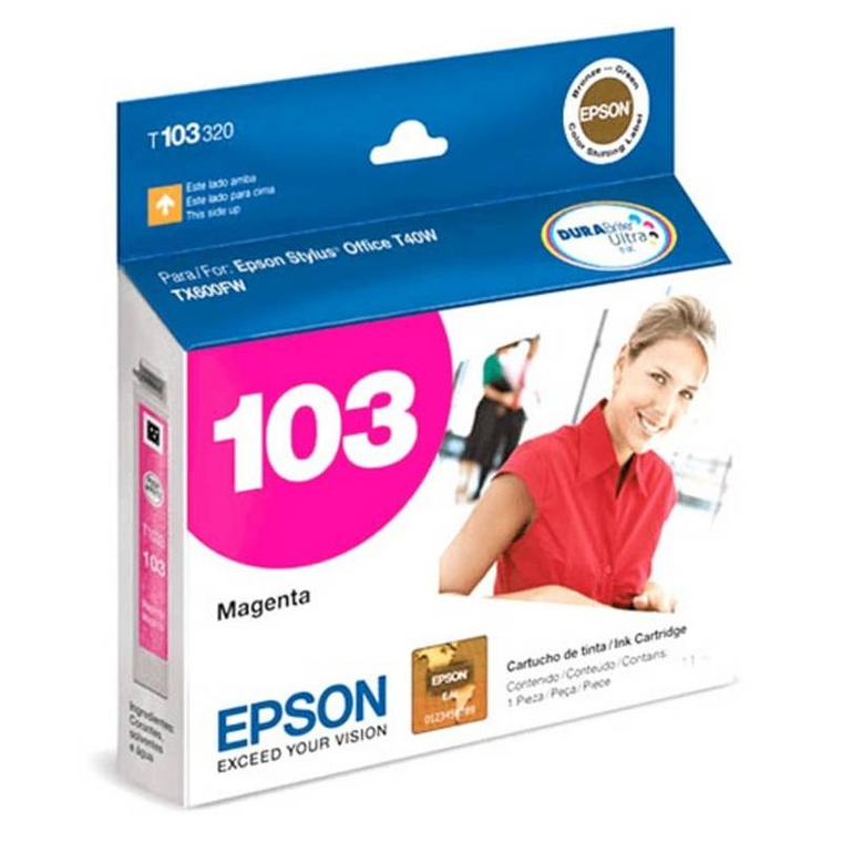 Cartucho de tinta Epson 103 color magenta  1