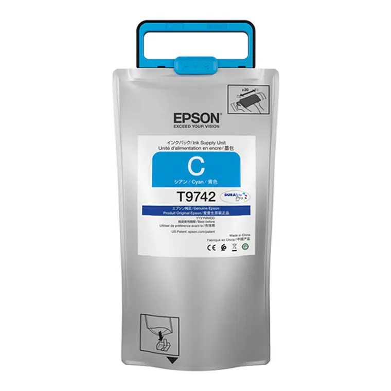 Bolsa de Tinta Epson T9742 color Cian Extra High Capacity 1