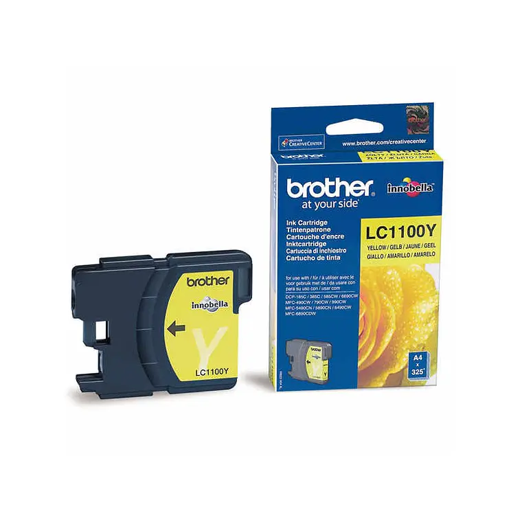 Cartucho de Tinta Brother LC-1100Y Color Amarillo 1