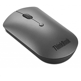 Mouse Inalámbrico Lenovo ThinkBook Silent Óptico 2400DPI 3 Botones BT5.0 GrisHie