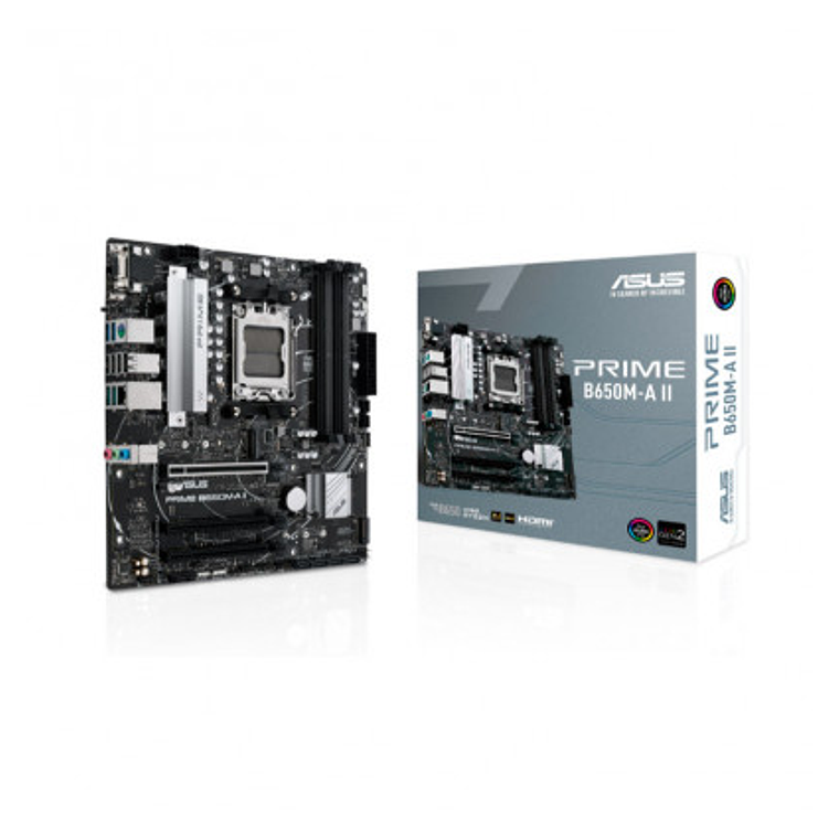 Placa Madre ASUS Prime B650M-A II, AMD Socket AM5, 4xDIMM DDR5, VGA, DP, HDMI, 2xM.2, Micro-ATX 1