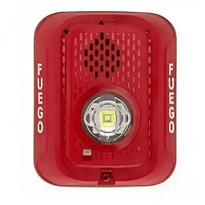 Sirena Honeywell Estroboscopica 2 Hilos Interior para Pared Luz LED, Colo Rojo